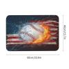 Boys Baseball Kids Sports Theme Diatomaceous Earth Bath MatSuper Absorbent Fast Drying Non-Slip Diatomite Mud Bathroom Floor RugsOffice Doormat Kitchen Dining Living Hallway Area Rug,40x60cm view 3