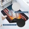 Boys Baseball Kids Sports Theme Diatomaceous Earth Bath MatSuper Absorbent Fast Drying Non-Slip Diatomite Mud Bathroom Floor RugsOffice Doormat Kitchen Dining Living Hallway Area Rug,40x60cm view 4