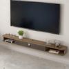 IBOWZ Floating TV Stand Cabinet Tv Stand Cabinet Tv Wall Units for Living Room Wall-Mounted Tv Cabinet Wall Shelf Floating Shelf Set Top Box Storage Shelf Tv Stand Tv Console Bedroom Living Room view 1