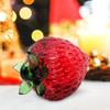 Beavorty Crystal Strawberry Figurine 2.95In Artificial Fruit Ornament Tabletop Decoration Collectible for Home Kitchen Dining Room Display view 4