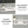 IBOWZ Floating TV Stand Cabinet Floating Tv Cabinet Wood with Open Storage Space Wall Mounted Tv Unit Shelf Component with Cable Management Tv Cabinet view 4
