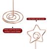 HARFINGTON 12pcs Table Number Holders 3.35 Inch 85mm Tall Star Shape Steel Photo Holders for Centerpieces Table Place Card Holders for Wedding Reception Party Office Home, Rose Gold view 4
