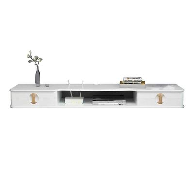 IBOWZ Floating TV Stand Cabinet Tv Stand Cabinet Tv Wall Units for Living Room Floating Shelf Wall-Mounted Tv Cabinet Wall Background Storage Rack Open Shelf with Drawers