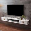 IBOWZ Floating TV Stand Cabinet Tv Stand Cabinet Tv Wall Units for Living Room Floating Shelf Wall-Mounted Tv Cabinet Wall Background Storage Rack Open Shelf with Drawers view 4