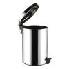 DYPASA Garbage Can 12 Liter Round Small Steel Step Trash Can WastebasketHands-Free Kitchen Step Trash Can with Soft-Close LidTrash Bin Wastepaper Basket view 4