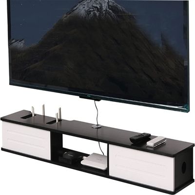 IBOWZ Floating TV Stand Cabinet Wall Mounted Tv Unit Floating Tv Shelf,Floating Tv Stand for Living Room Tv and Medianiture,Set-Top Box Shelf WiFi Router Box