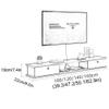IBOWZ Floating TV Stand Cabinet Tv Stand Cabinet Tv Wall Units for Living Room Floating Tv Unit Cabinet Wall Mounted Tv Shelf for Living Room Entertainment Center view 2