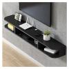 Floating TV Stand Cabinet Tv Cabinet Wall Floating Shelf Wall-Mounted Shelf Floating Shelf Tv Storage Shelf Versatile Entertainment Center Media Stand Tv Console or Storage Shelf Tv Stand Component S view 1