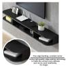 Floating TV Stand Cabinet Tv Cabinet Wall Floating Shelf Wall-Mounted Shelf Floating Shelf Tv Storage Shelf Versatile Entertainment Center Media Stand Tv Console or Storage Shelf Tv Stand Component S view 3