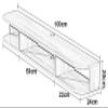 Floating TV Stand Cabinet Tv Cabinet Wall Floating Shelf Wall-Mounted Shelf Floating Shelf Tv Storage Shelf Versatile Entertainment Center Media Stand Tv Console or Storage Shelf Tv Stand Component S view 4