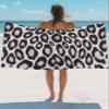 ARTSHOWING Large Beach Towel, Leopard Print Beach Towels for Adults Microfiber Pool Towels Lightweight Quick Dry Beach Towel for Travel Yoga Gym Sports 63" L x 31" W, Wild Animal Leopard Skin Texture view 3