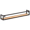 CUMYZO Wall Shelves 2 pcs 47.2" Solid Acacia Wood 11.4kg/25.08ib Wall Shelves & Ledges view 4