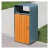 DYPASA Garbage Can Large Stainless Steel Trash CanOutdoor/Indoor Garbage Container BinRectangular Trash/Garbage CanUse in Public Places Wastepaper Basket view 3