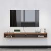 IBOWZ Floating TV Stand Cabinet Wall Mounted Media Console,Solid Wood Floating Tv Stand Space Saving Wall Mount Entertainment Unit for Living Room,Bedroom view 2
