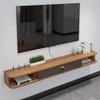 IBOWZ Floating TV Stand Cabinet Wall Mounted Media Console,Solid Wood Floating Tv Stand Space Saving Wall Mount Entertainment Unit for Living Room,Bedroom view 4