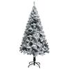 CUMYZO Artificial Christmas Tree with Flocked Snow Green 4 ft PVC 2.51kg/5.52ib Christmas Trees view 2