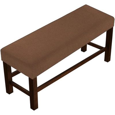 ALABOW Modern Soft Spandex Piano Seat Cover ?Stretch Bench Cover, with Elastic Bottom Jacquard Stool Cover Furniture Protector Covers for Bench, Washable (Color : #2, Size : 90-120cm)