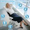 CushZone X-Large Seat Cushion and Lumbar Support Pillow for Office, Black view 2