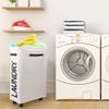 Pilipane Laundry Basket, Foldable Rolling Laundry Hamper, Folding Large Capacity Laundry Bag with Wheels, Storage Basket for Bathroom, Living Rooms, Bathrooms, 21 7x15 4x7 9in view 3