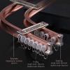 TEN-HIGH Flexible Aluminum Curtain Track 10.5ft Bendable Track for Curtains, Wall Mounted Track Luxurious Heavy Conjoined Curtain Rails for Office Home Room Divider 4pcs (White) view 3