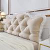 ZZYK Wedge Headboard Pillow Dorm Home Reading Pillow Back Support for Sitting Up in Bed Bolster Oversize Lumbar Cushion Body Bedrest with Removable Cover,Khaki,47.2"/120cm(Full) view 1