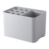 MARURY Plastic Umbrella Stand Rack for Entryway, Free Standing Umbrella Holder Rack for Umbrella Canes Walking Sticks, 15 Umbrella Slots Umbrella Holder for Home and Office (Color : Grey) view 1