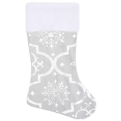 CUMYZO Luxury Christmas Tree Skirt with Sock White 4 ft Fabric 0.21kg/0.46ib Christmas Tree Skirts