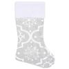 CUMYZO Luxury Christmas Tree Skirt with Sock White 4 ft Fabric 0.21kg/0.46ib Christmas Tree Skirts view 1