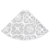CUMYZO Luxury Christmas Tree Skirt with Sock White 4 ft Fabric 0.21kg/0.46ib Christmas Tree Skirts view 3