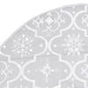 CUMYZO Luxury Christmas Tree Skirt with Sock White 4 ft Fabric 0.21kg/0.46ib Christmas Tree Skirts view 4