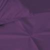3Pcs Pinch Pleated Duvet Cover Set, Super King Size (116" x 98") Inch - 100% Microfiber Pintuck Duvet Cover Zipper Closure & Corner Ties - Plum Solid view 3