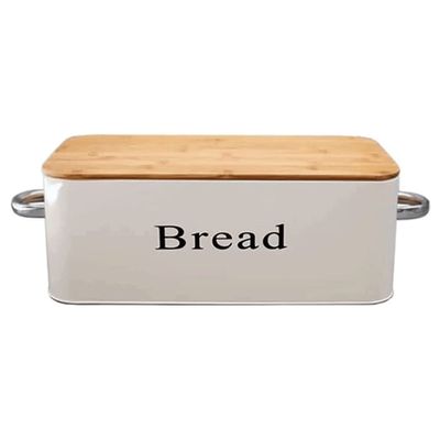 LIOONS Classic Bread Box Retro Metal Bread Box, Old-Fashioned Bread Bucket with Lid 5.7/12l Large Capacity Bread Storage Bread Holder Food Storage
