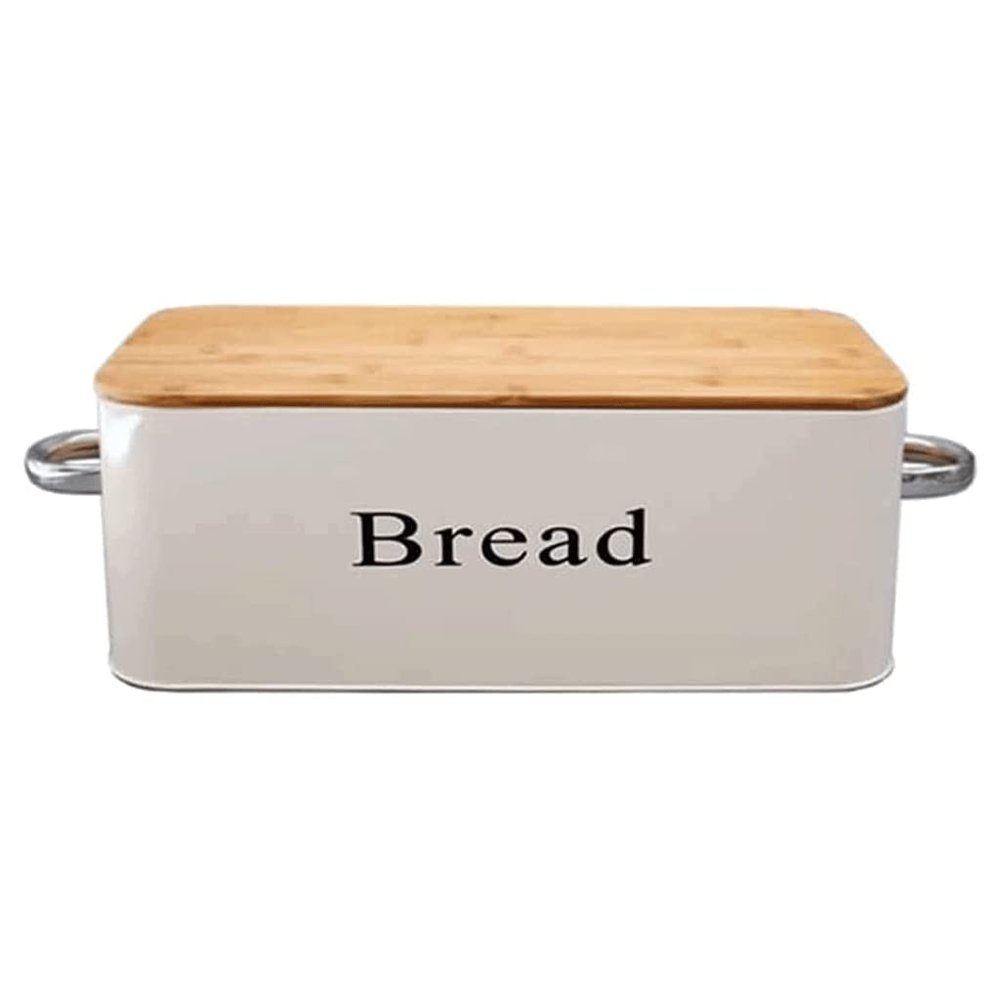 LIOONS Classic Bread Box Retro Metal Bread Box, Old-Fashioned Bread Bucket with Lid 5.7/12l Large Capacity Bread Storage Bread Holder Food Storage