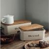 LIOONS Classic Bread Box Retro Metal Bread Box, Old-Fashioned Bread Bucket with Lid 5.7/12l Large Capacity Bread Storage Bread Holder Food Storage view 3