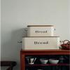 LIOONS Classic Bread Box Retro Metal Bread Box, Old-Fashioned Bread Bucket with Lid 5.7/12l Large Capacity Bread Storage Bread Holder Food Storage view 4