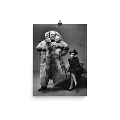 Peter Freuchen Poster Print- Wall Art for Home Decor Office Living Room Bedroom, No Frame, Range of Sizes
