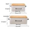 LIOONS Classic Bread Box Retro Metal Bread Box, Old-Fashioned Bread Bucket with Lid 5.7/12l Large Capacity Bread Storage Bread Holder Food Storage view 2