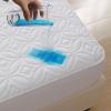 FELTYBED King Size Mattress Protector Waterproof, Soft Breathable Bed Mattress Cover with Deep Pocket 6"- 18", Noiseless & Washable Mattress Pad Cover for Home, Bedroom (White, King) view 1