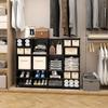 AWTATOS Cube Storage Closet Organizer Storage 12 Cube Shelves, Black view 3
