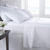AHJ Beddings 5 Piece Comforter Set with 19 inches Deep Pocket Sheet Set and 500GSM Comforter - 600 Thread Counts, 100% Egyptian Cotton - Olympic Queen Size, White Solid view 3