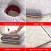 Square/Round/Trapezoidal Head Lash Bed Cushion Memory Foam,Spa Bed Mattress Topper,Plush Pad for Massage Table,with Face Breathing Hole & Elastic Straps,Soft Comfortable,Grey 5cm,S 80x190cm view 2