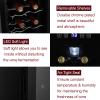 SOOZEE 12 Bottle Wine Cooler with Compressor, LED Display and Soft Interior Lighting (Black) view 4