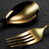 60-Piece Gold Silverware Flatware Set for 12,Premium 18/10 Food-Grade Stainless Steel Tableware Cutlery Set,Utensil Sets for Restaurant Hotel Family Gatherings Daily Use, Mirror Polished view 4