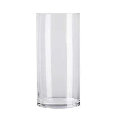 Clear Glass Vase, Tall Floor-Standing Vase, TV Cabinet Ornaments, Corridor Decoration, Gifts for Friends, 12 * 30cm(Size:12 * 30cm)