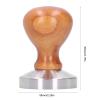 BestAlice Espresso Tamper, Handheld Coffee Tamper, 58mm Stainless Steel Coffee Powder Hammer Tamper with Wood Handle Coffee Accessories, Coffee Powder Hammer Tool view 2