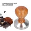 BestAlice Espresso Tamper, Handheld Coffee Tamper, 58mm Stainless Steel Coffee Powder Hammer Tamper with Wood Handle Coffee Accessories, Coffee Powder Hammer Tool view 3