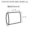 Disayu Sofa Covers Couch Covers for Sofa Pet Friendly Couch Cushion Covers Universal Sofa Covers Washable Stretch Slipcovers for Sectional Sofa (Texture Metal Gray,Back Cover L) view 2