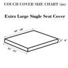 Disayu Sofa Covers Couch Covers for Sofa Pet Friendly Couch Cushion Covers Universal Sofa Covers Washable Stretch Slipcovers for Sectional Sofa (Texture Gray,Extra Large Single Seat Cover) view 2