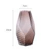 Contemporary Style Vases - Geometry - Gradient Brown - Tulip Flower Arranger - Desktop Floral Decorations - Glass Material - 7 * 23cm&8 * 29cm(Size:7 * 23cm) view 2