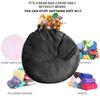 Bean Bag Chair Cover (No Filler) Stuffed Animal Storage Bean Bag Cover Pets Dogs/Cats Lazy Beds. Washable Ultra Soft Corduroy Stuffed for Organizing Plush Toys or Textile, Sack Bean Bag view 2
